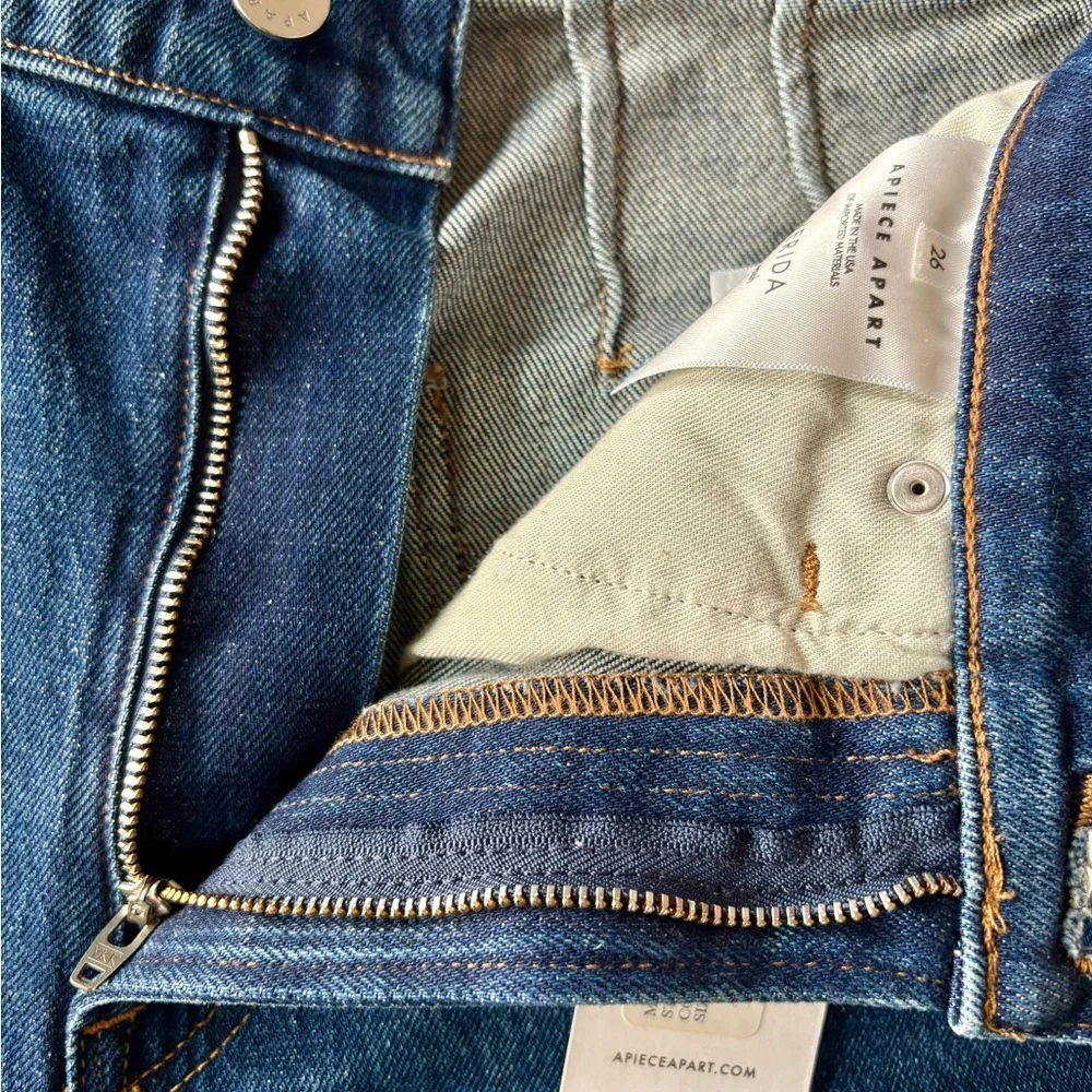 Apiece Apart Merida Jeans in Tulum - Sz 26 - Brand New with Tags - Picture 11 of 12